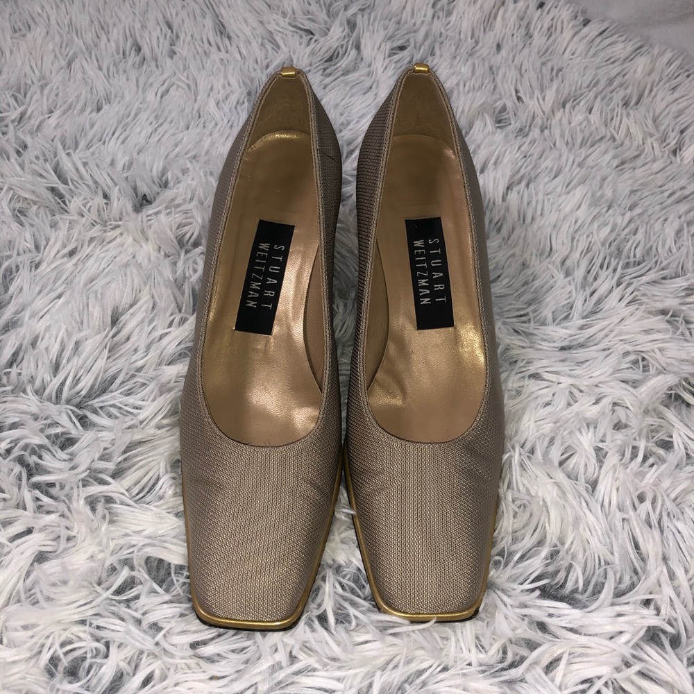 Vintage Stuart Weitzman Square Toe Heels